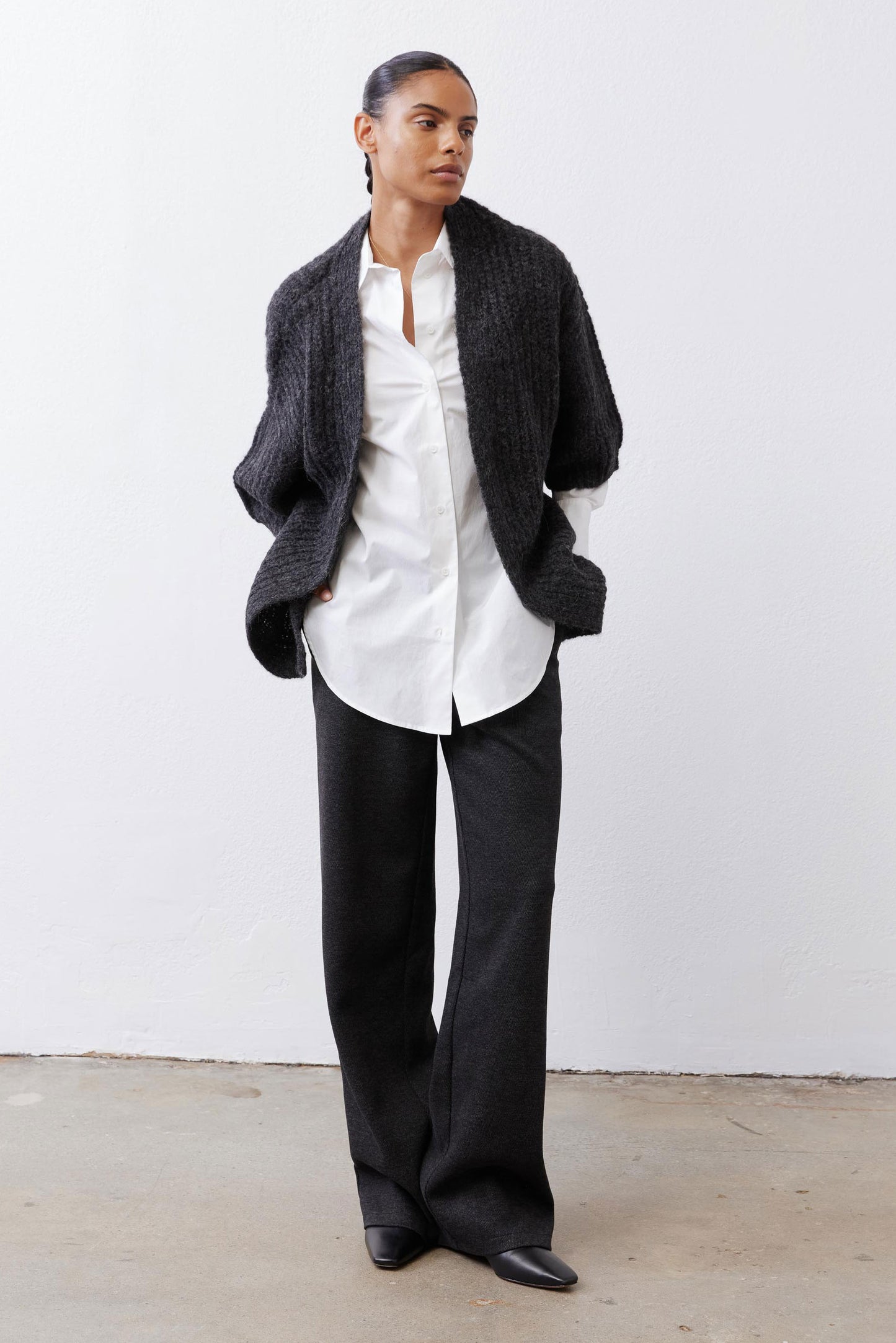 Dart Out Tailored Button Down Poplin Tunic