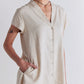 Daylight Linen High Low Blouse