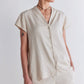 Daylight Linen High Low Blouse