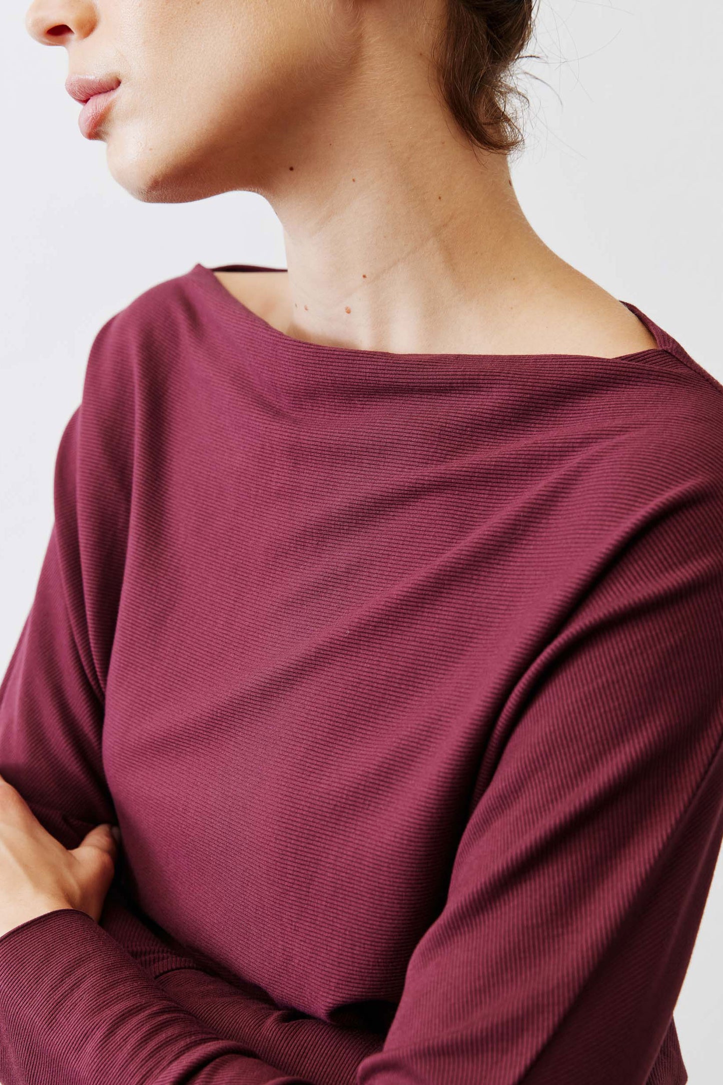 The Day to Day Ribbed Dolman Top