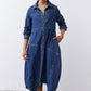 Handkerchief Denim Shirt Dress