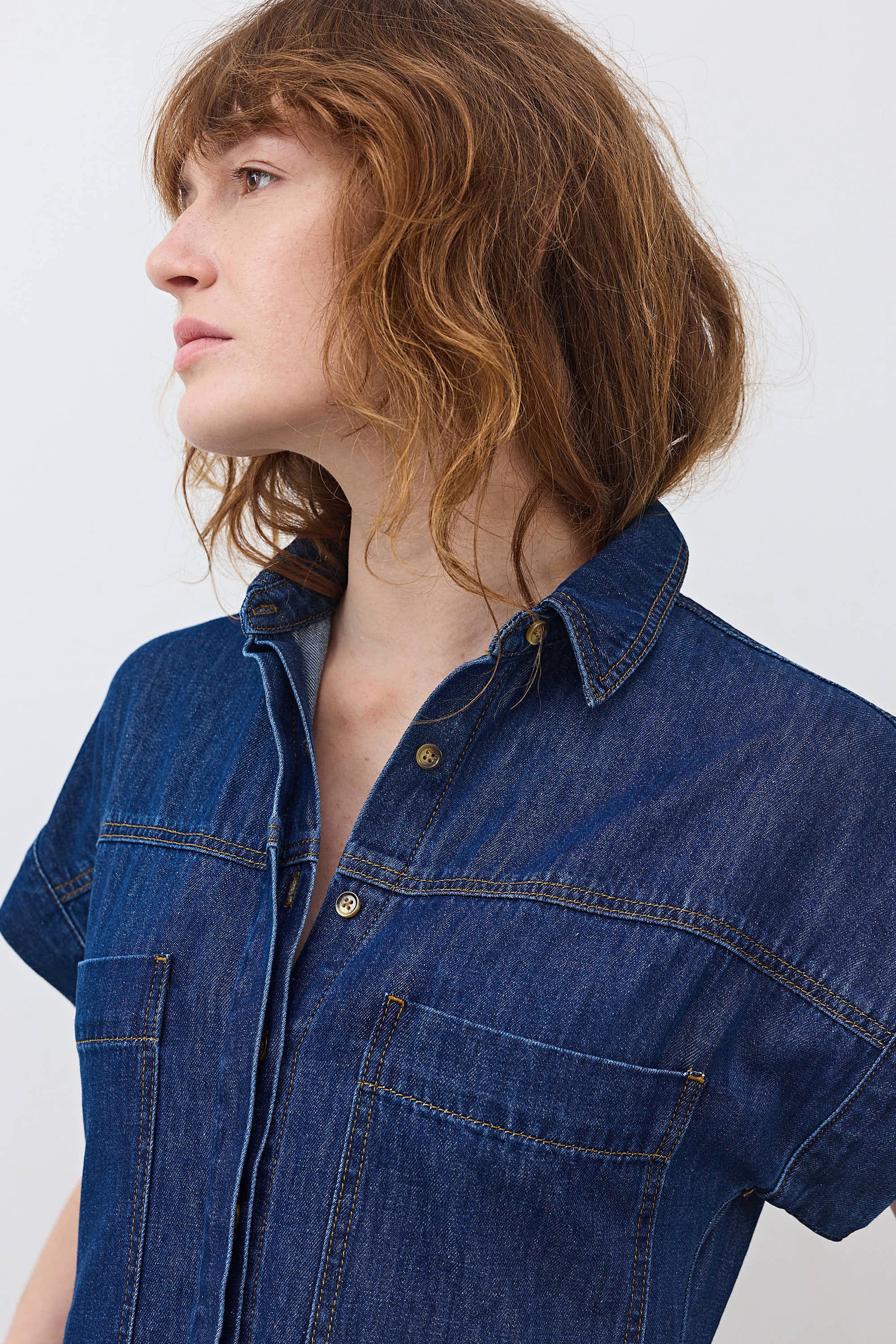 The Denim Shirt Dress | Daybreak Medium Wash Ruti The Denim Shirt Dress | Daybreak Medium Wash Ruti