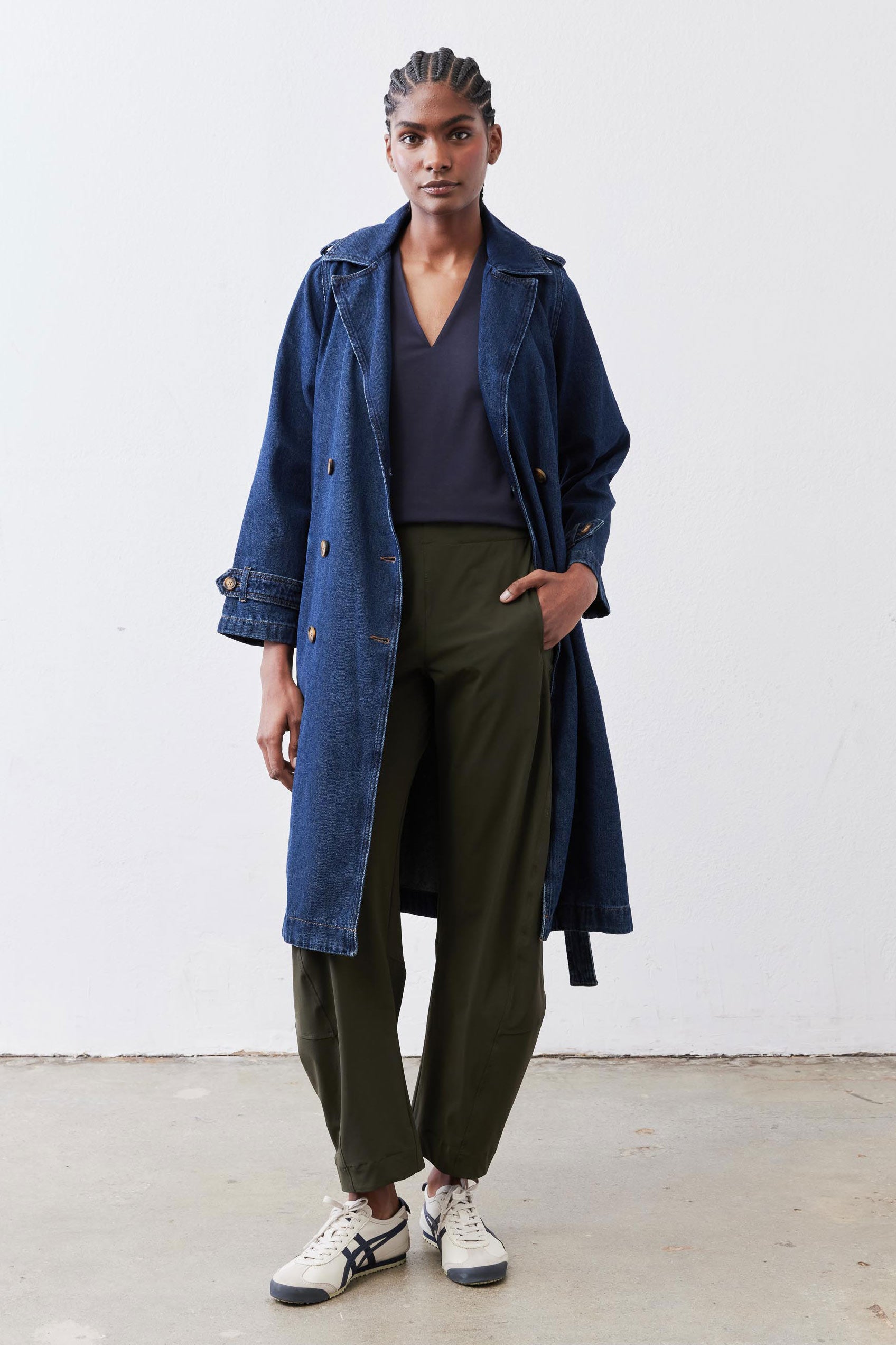 Denim Trench Coat