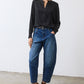 The Petite Denim Wide-ish Pants