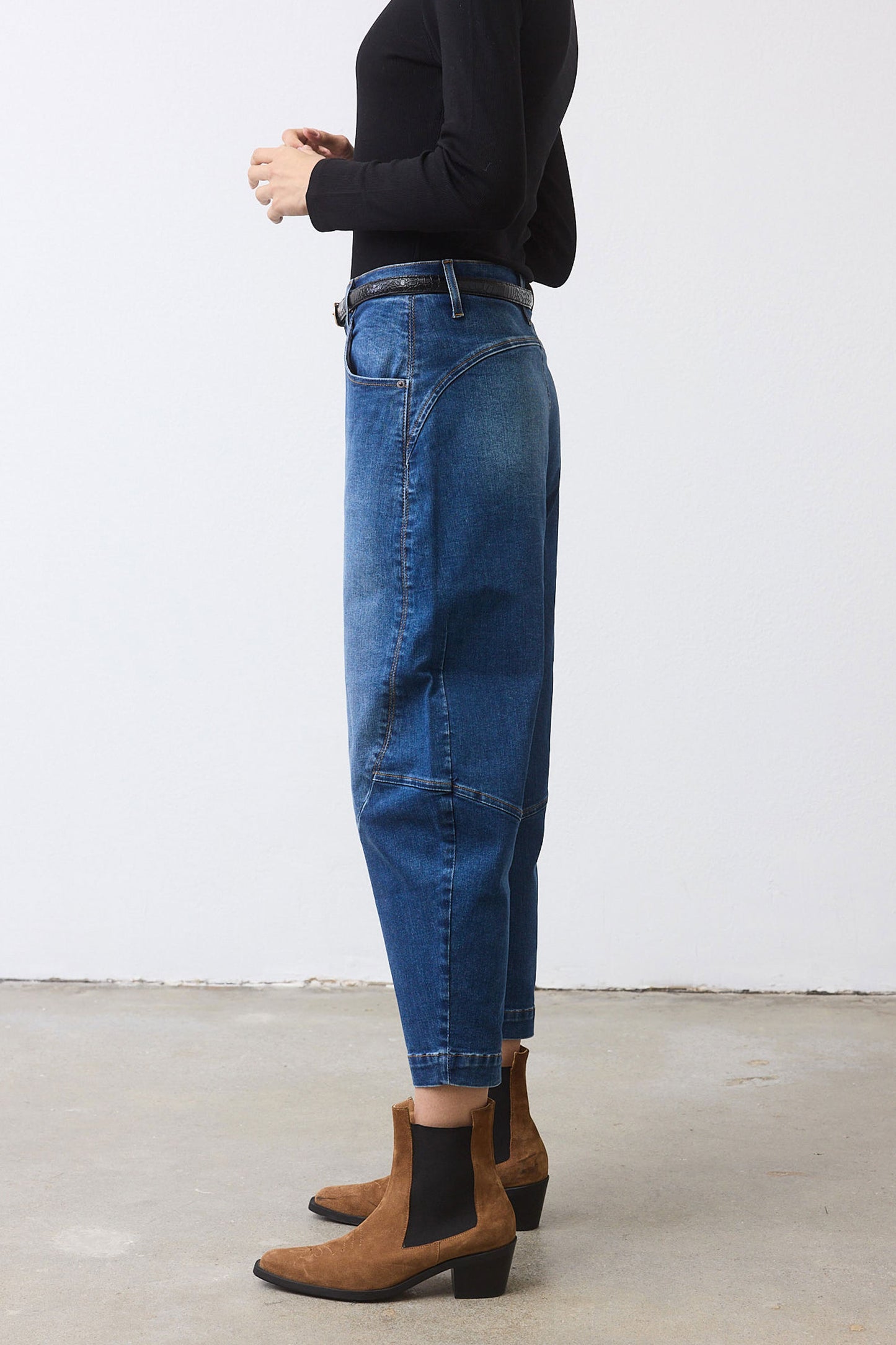 The Denim Wide-ish Pants