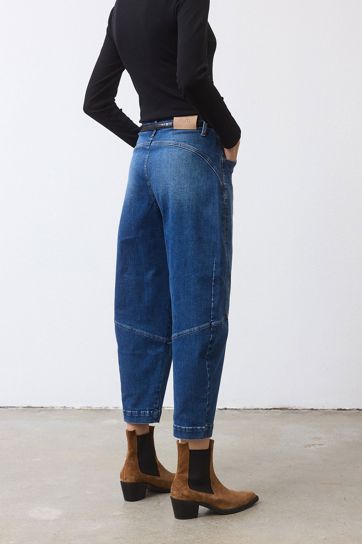 The Denim Wide-ish Pants