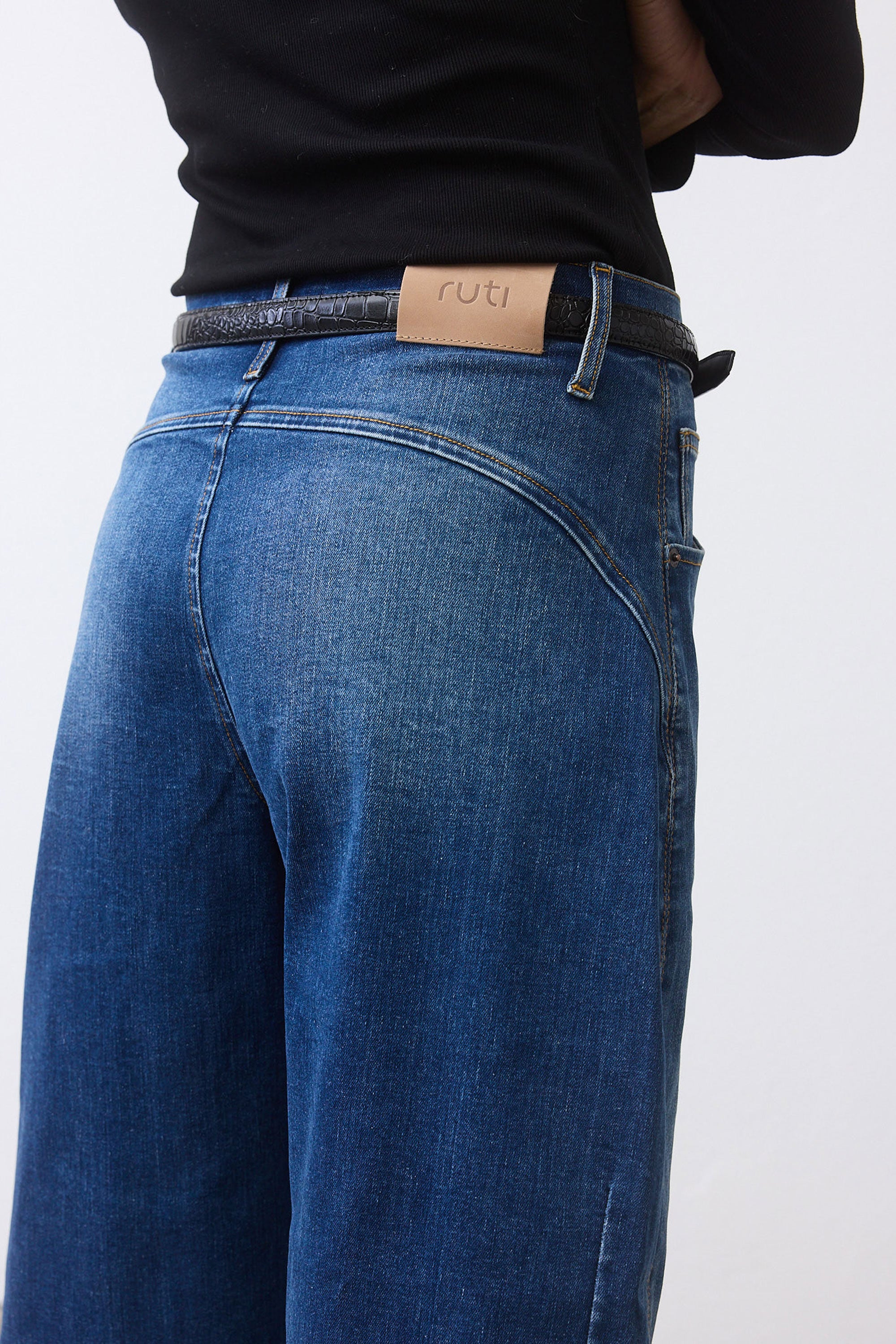 The Denim Wide-ish Pants | Medium Wash – Ruti