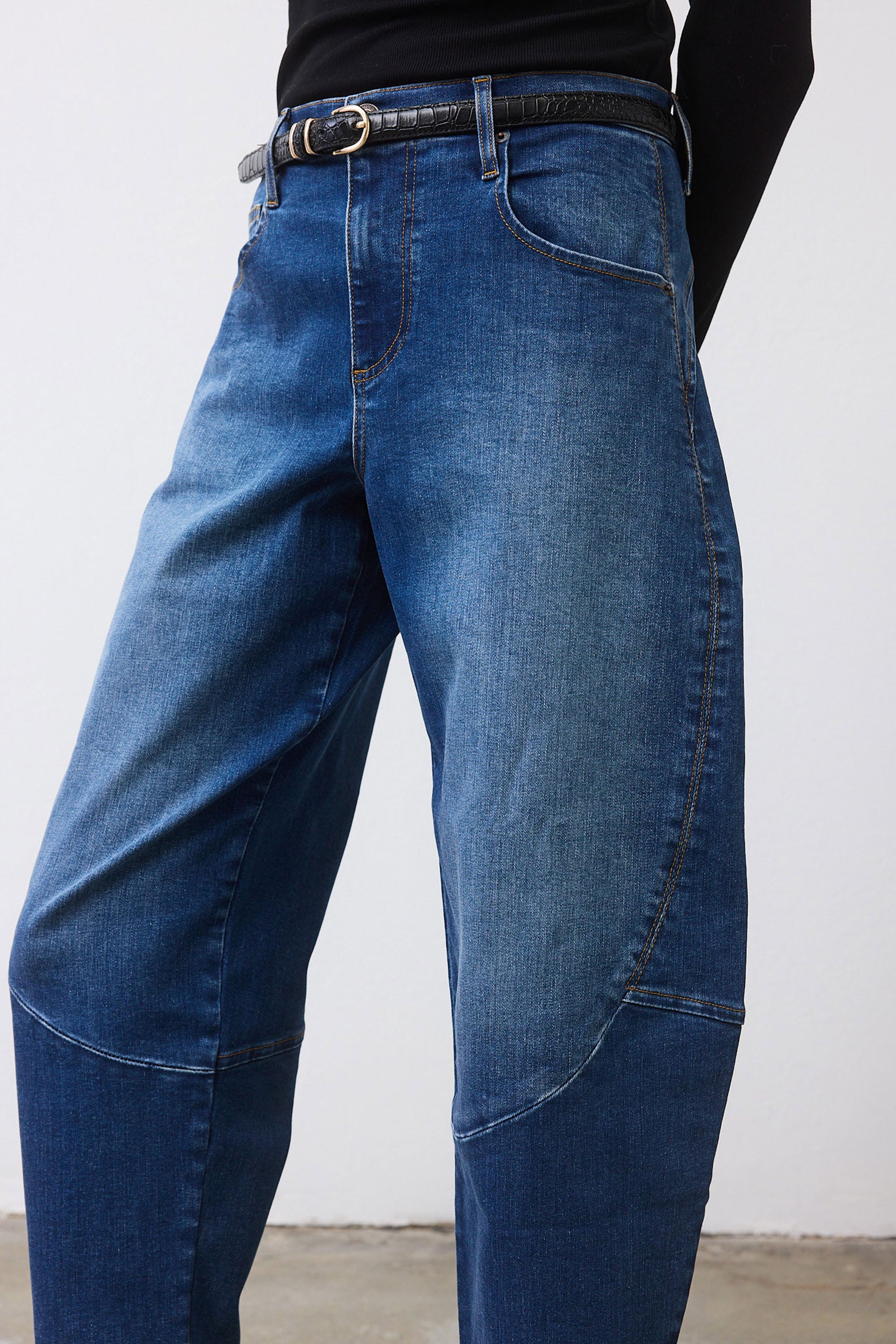 The Denim Wide-ish Pants | Medium Wash – Ruti