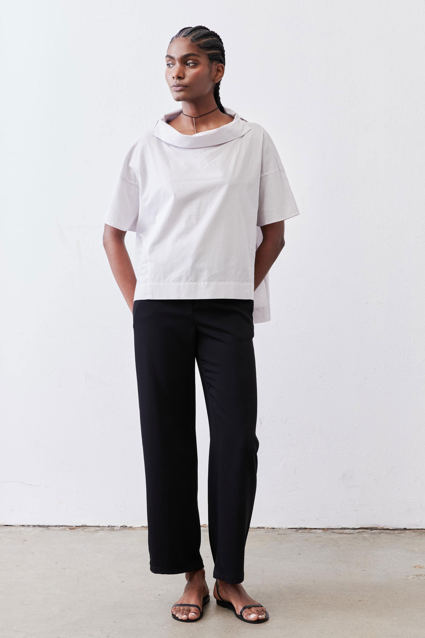 Dolman Drape Neck Top | Dove Gray – Ruti