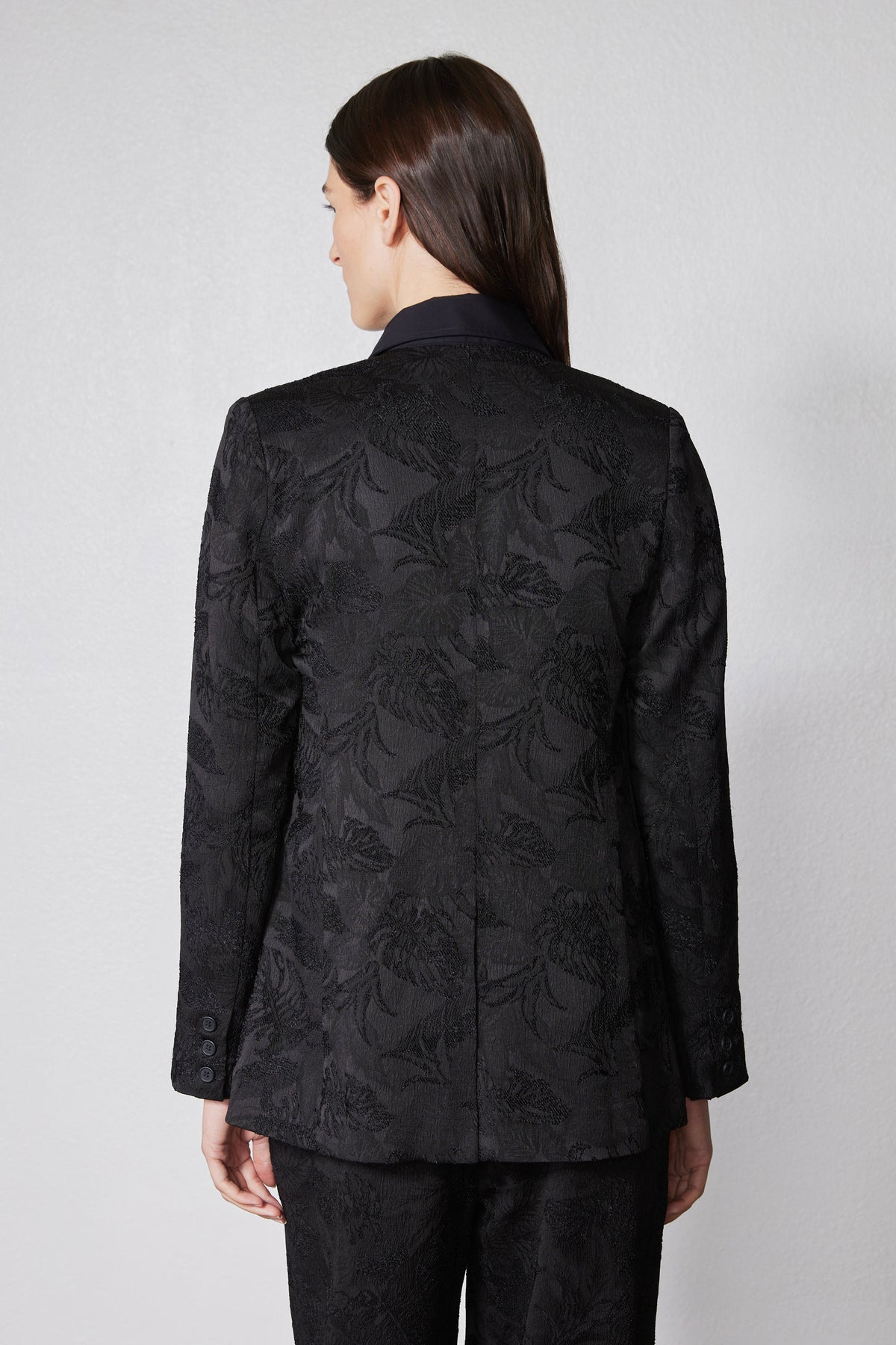 Double Breasted Jacquard Blazer