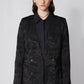 Double Breasted Jacquard Blazer