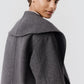 Double-Faced Cropped Wool Coat
