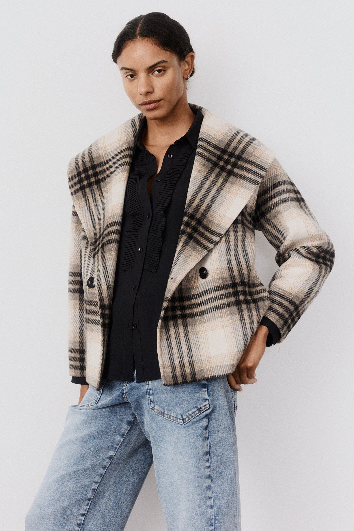 Uditi Hooded Cutout Jacket