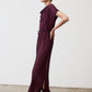 Draped Pleated Maxi Dress