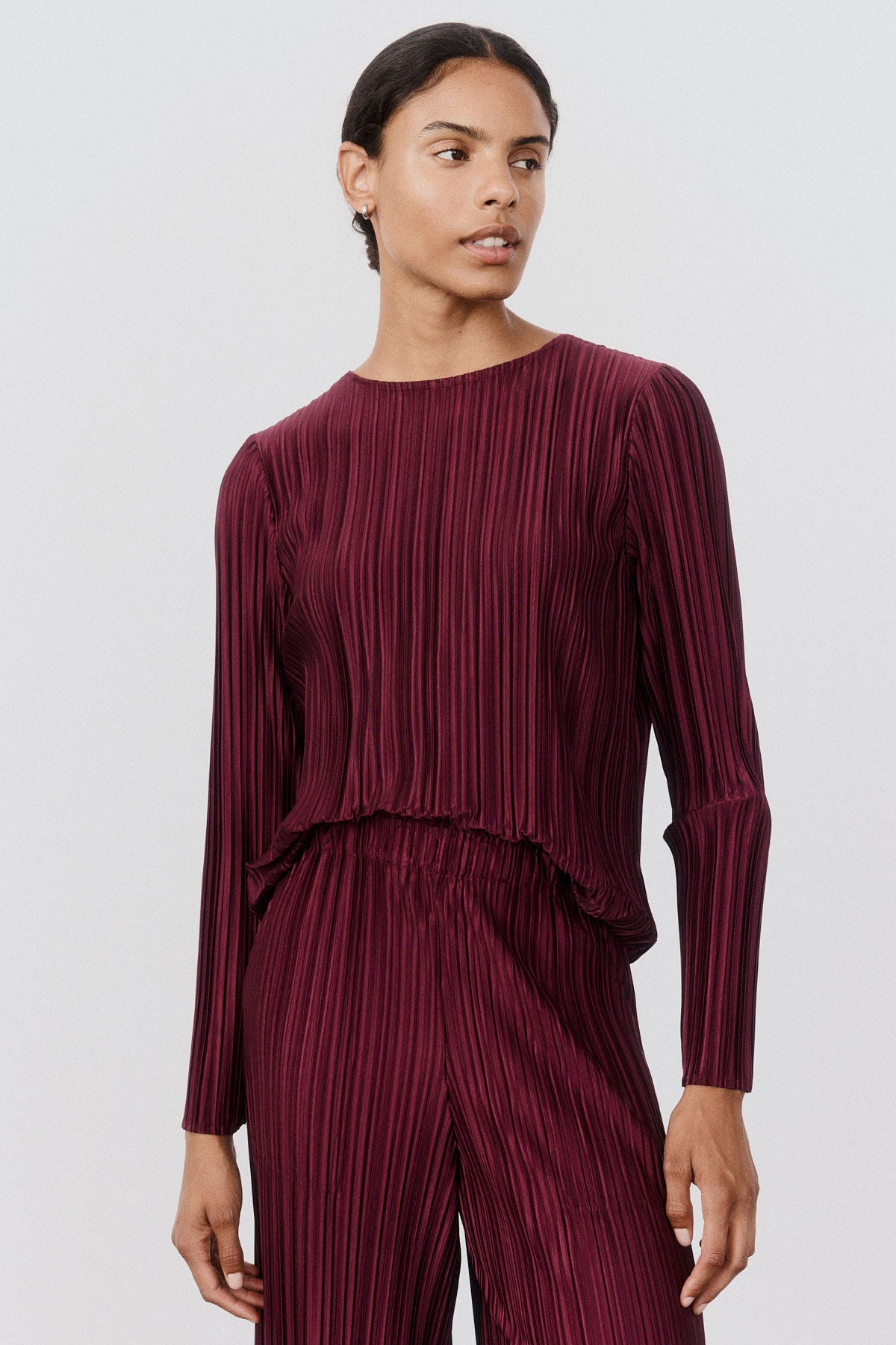 Relaxed Pleated Top