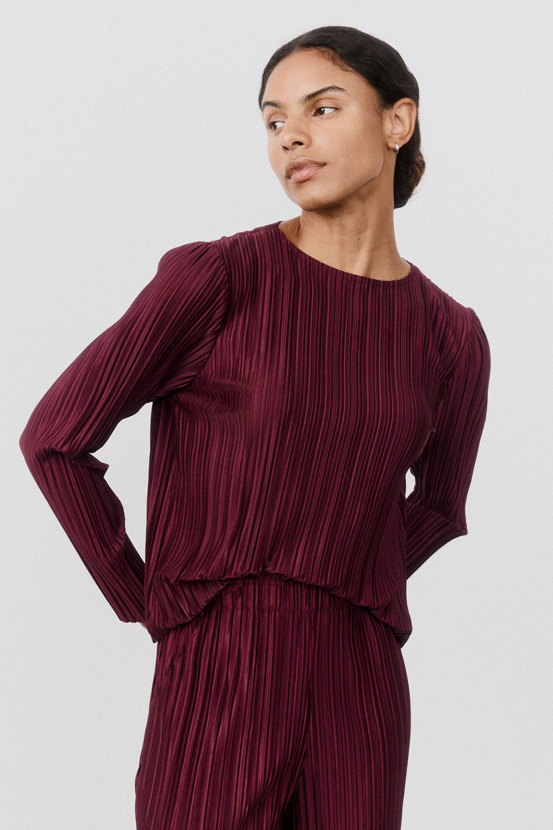 Relaxed Pleated Top