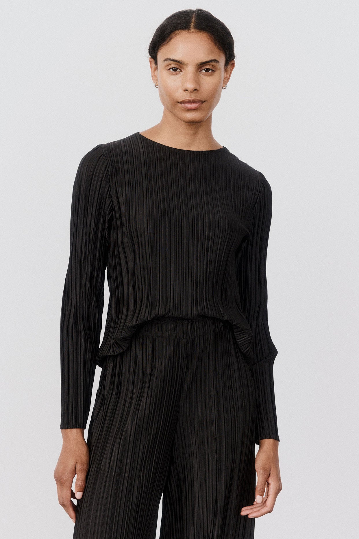 Relaxed Pleated Top