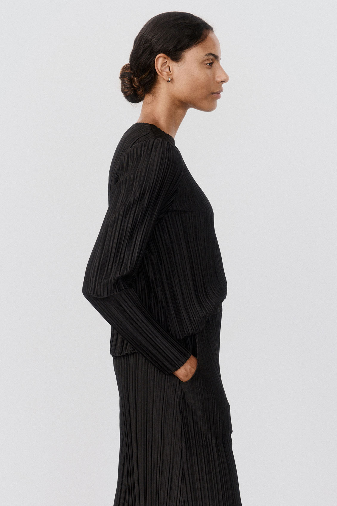 Relaxed Pleated Top
