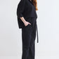 The Editor Linen Blend Wide Leg Trousers