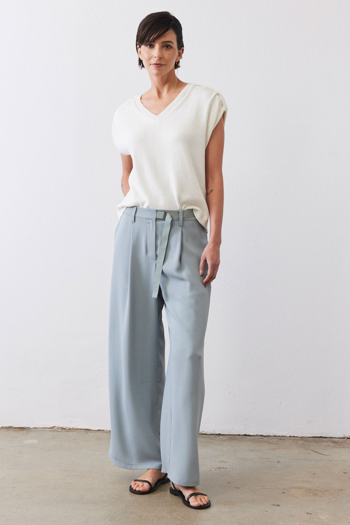 The Editor Wide Leg Trousers