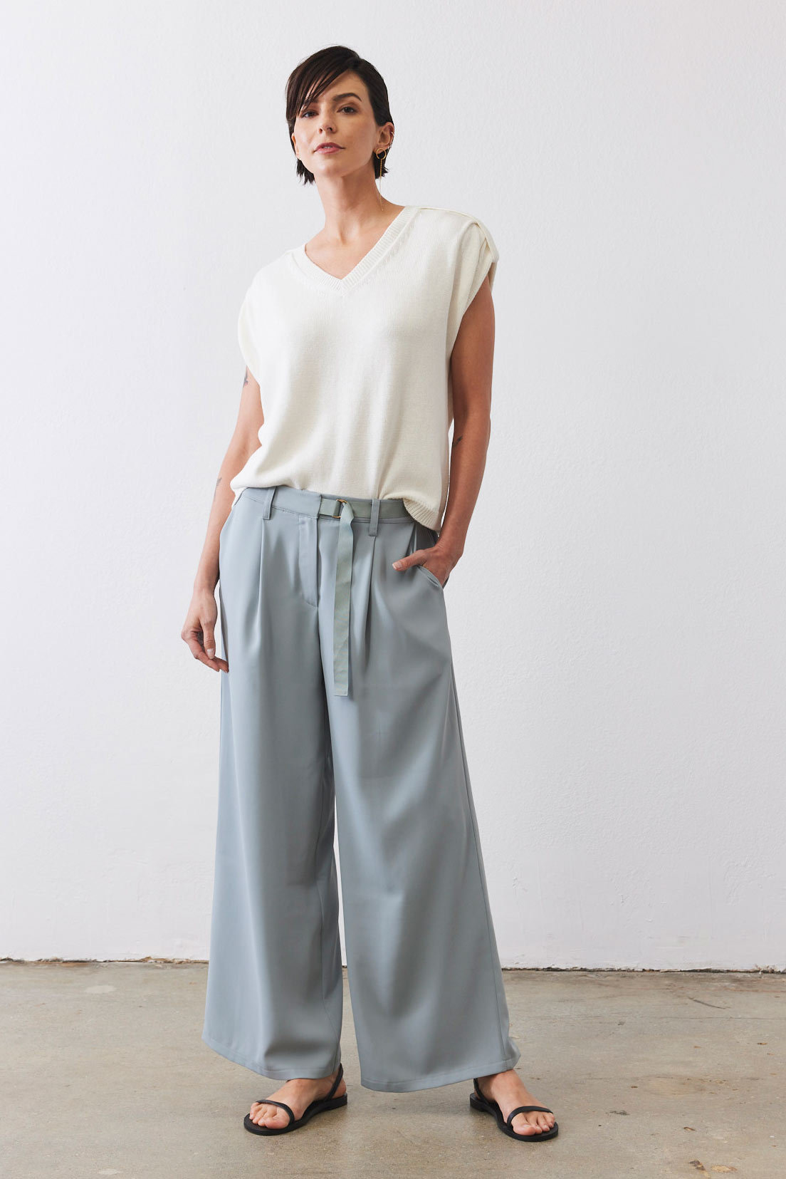 The Editor Wide Leg Trousers