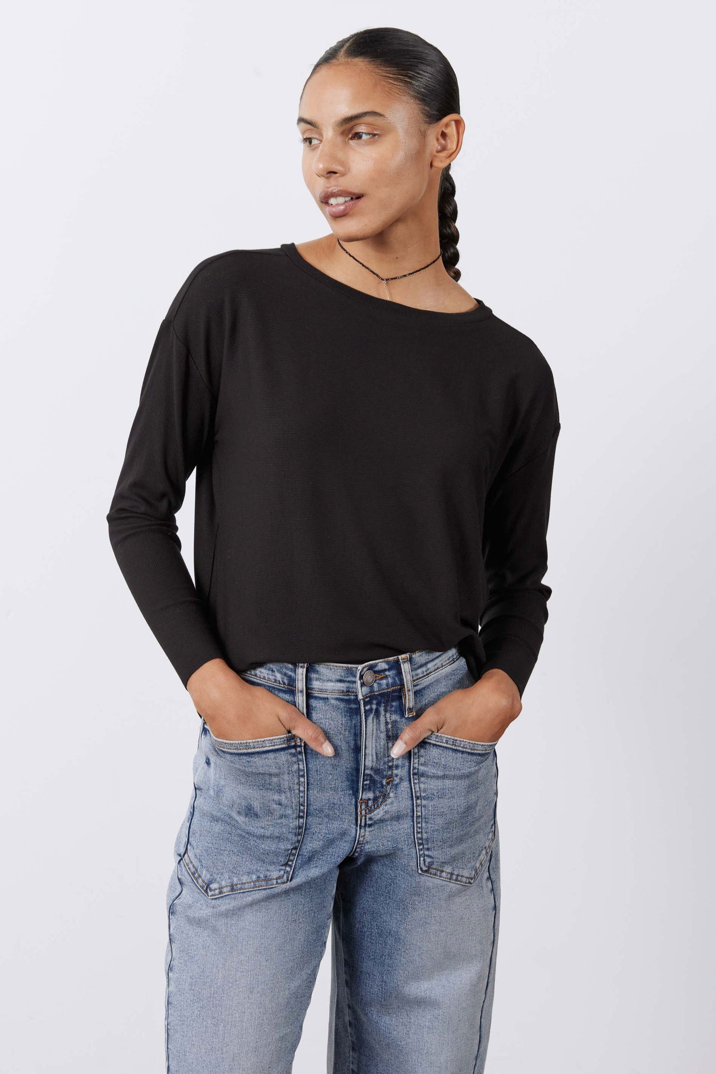 Essential Top With Buttons In The Back