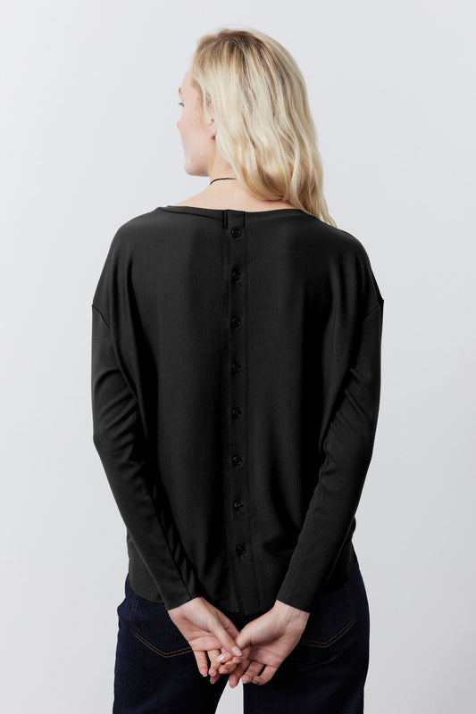Essential Top With Buttons In The Back