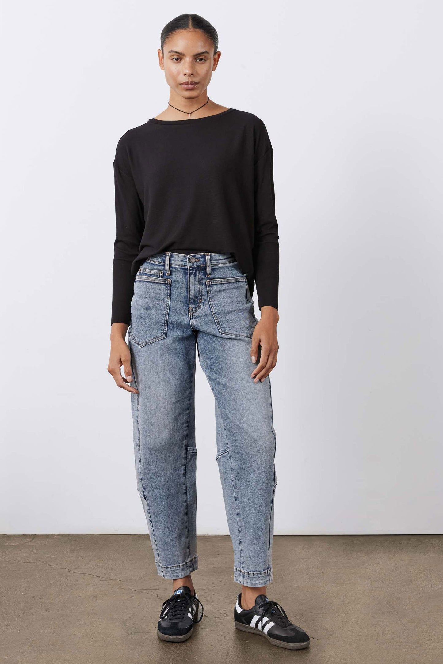 Essential Top With Buttons In The Back