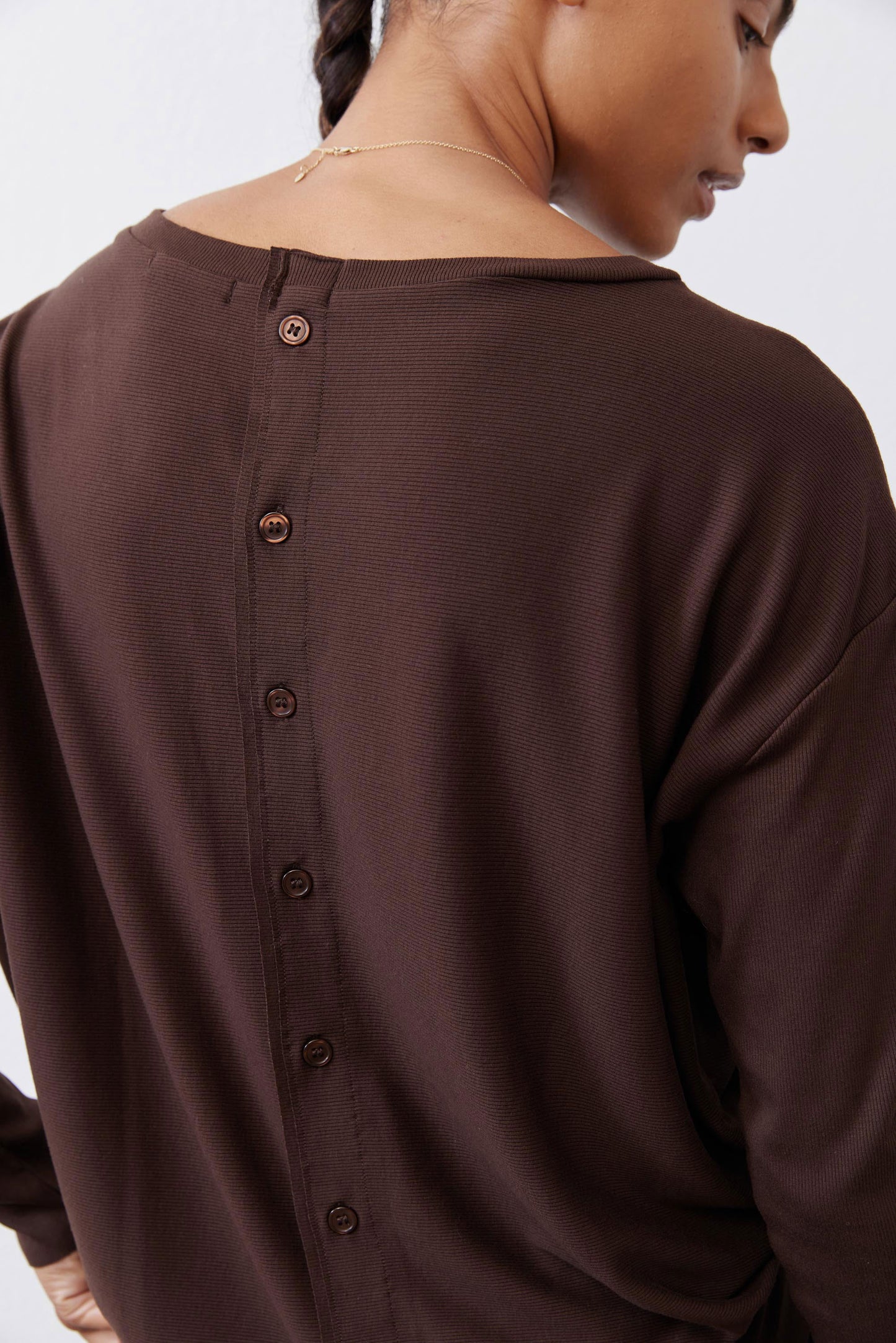 Essential Top With Buttons In The Back
