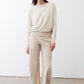 Cloud long-sleeve top with crew neck, full-length view