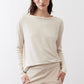 Cloud long-sleeve top with crew neck, front view