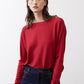Garnet long-sleeve pullover top