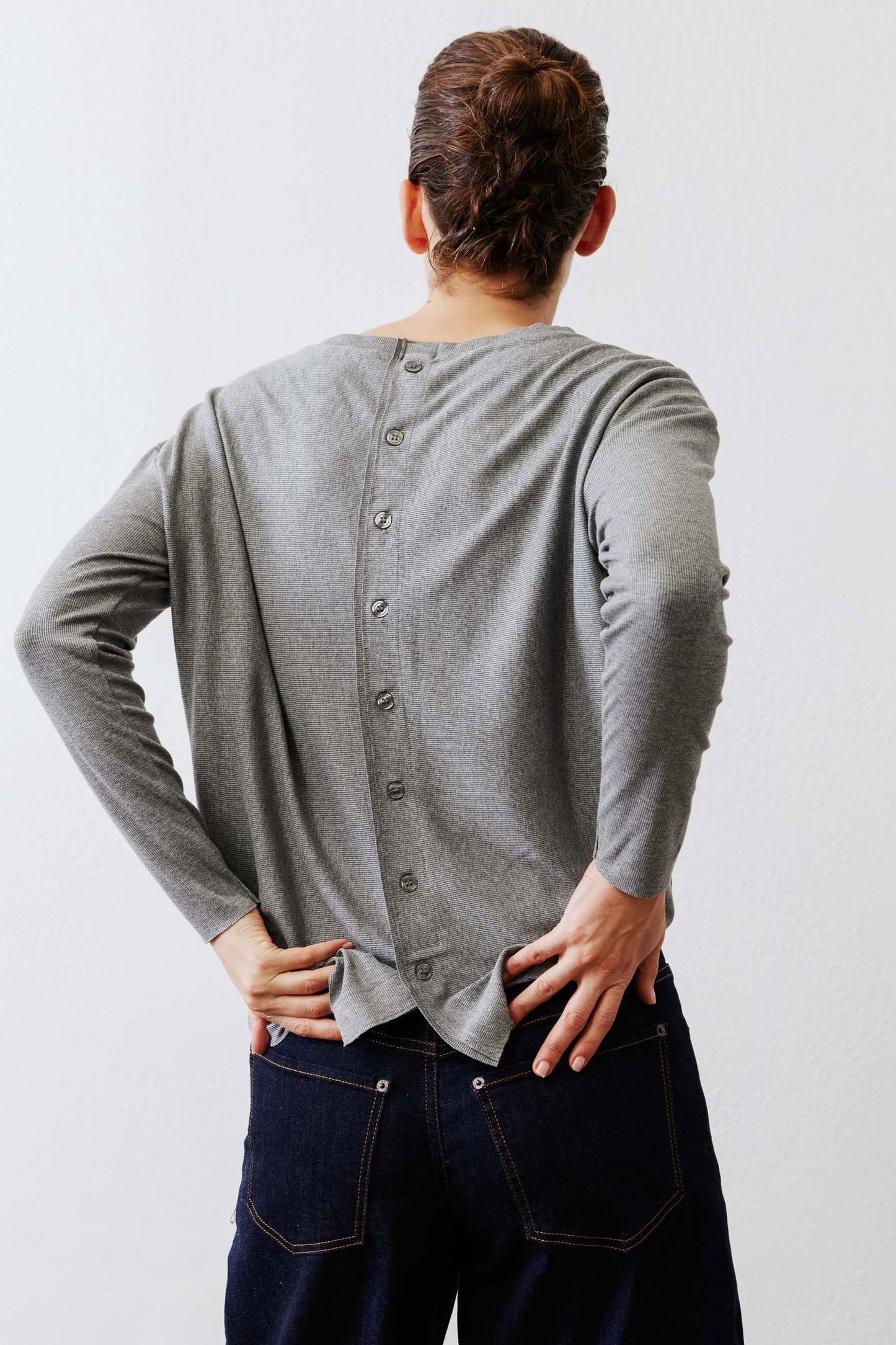 Essential Top With Buttons In The Back