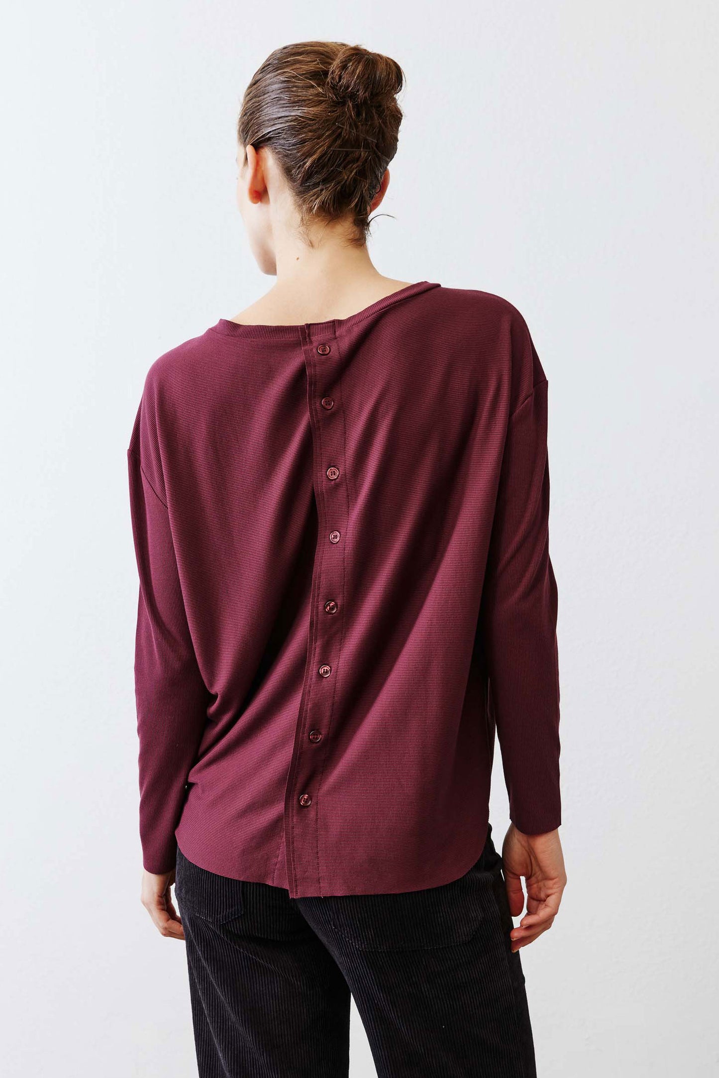 Essential Top With Buttons In The Back