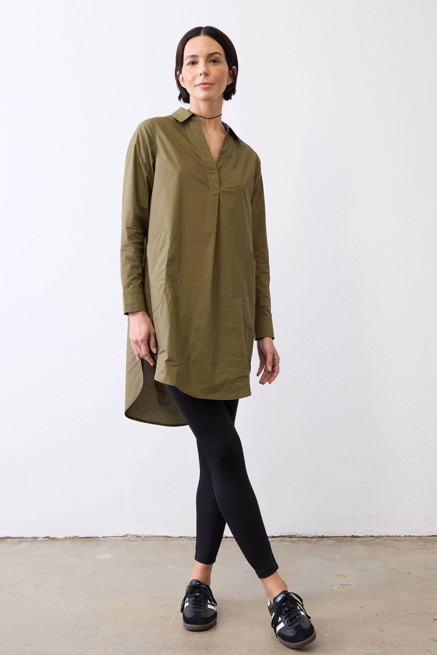 Everyday Poplin Shirt Dress
