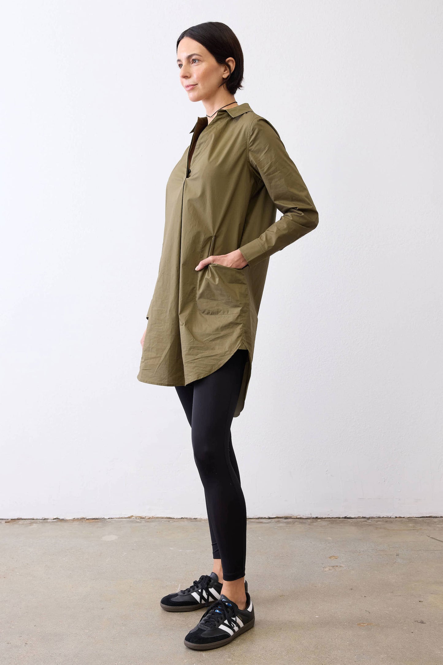 Everyday Poplin Shirt Dress