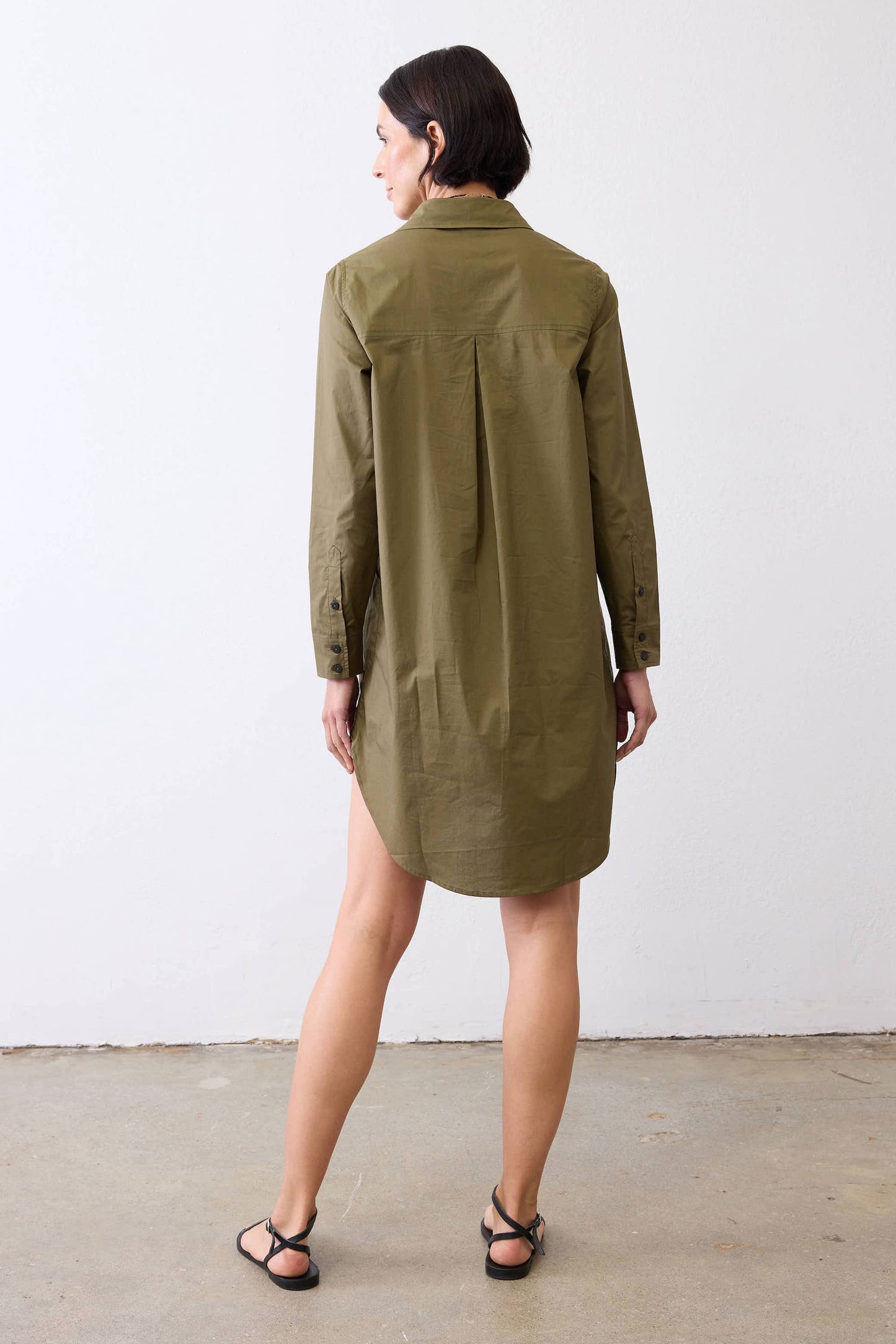 Everyday Poplin Shirt Dress