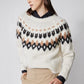 Wool Blend Pullover Fairisle Sweater