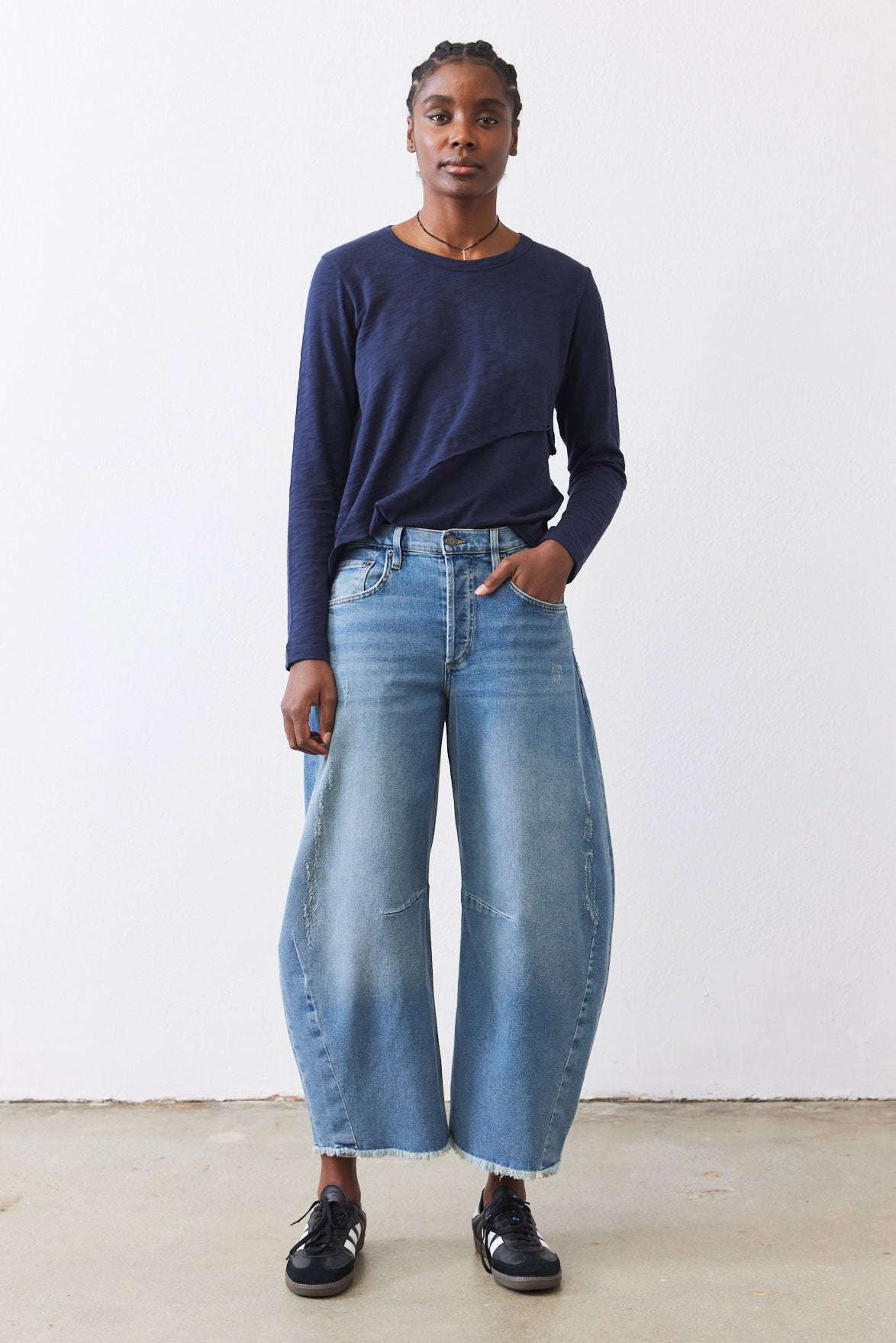 The Petite Fearless Wide Leg Jeans 2.0