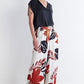 Printed Wide-Leg Trouser