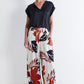 Printed Wide-Leg Trouser