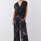 Front Pleat Wide Leg Trousers