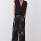 Front Pleat Wide Leg Trousers