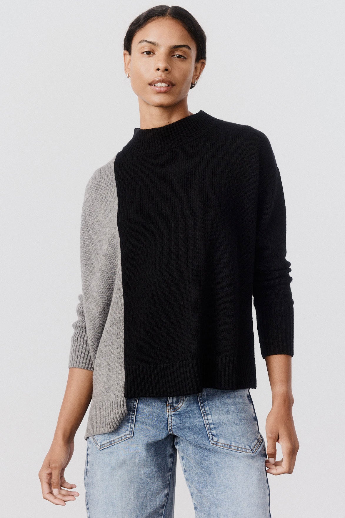 Half and Half Asymmetric Sweater