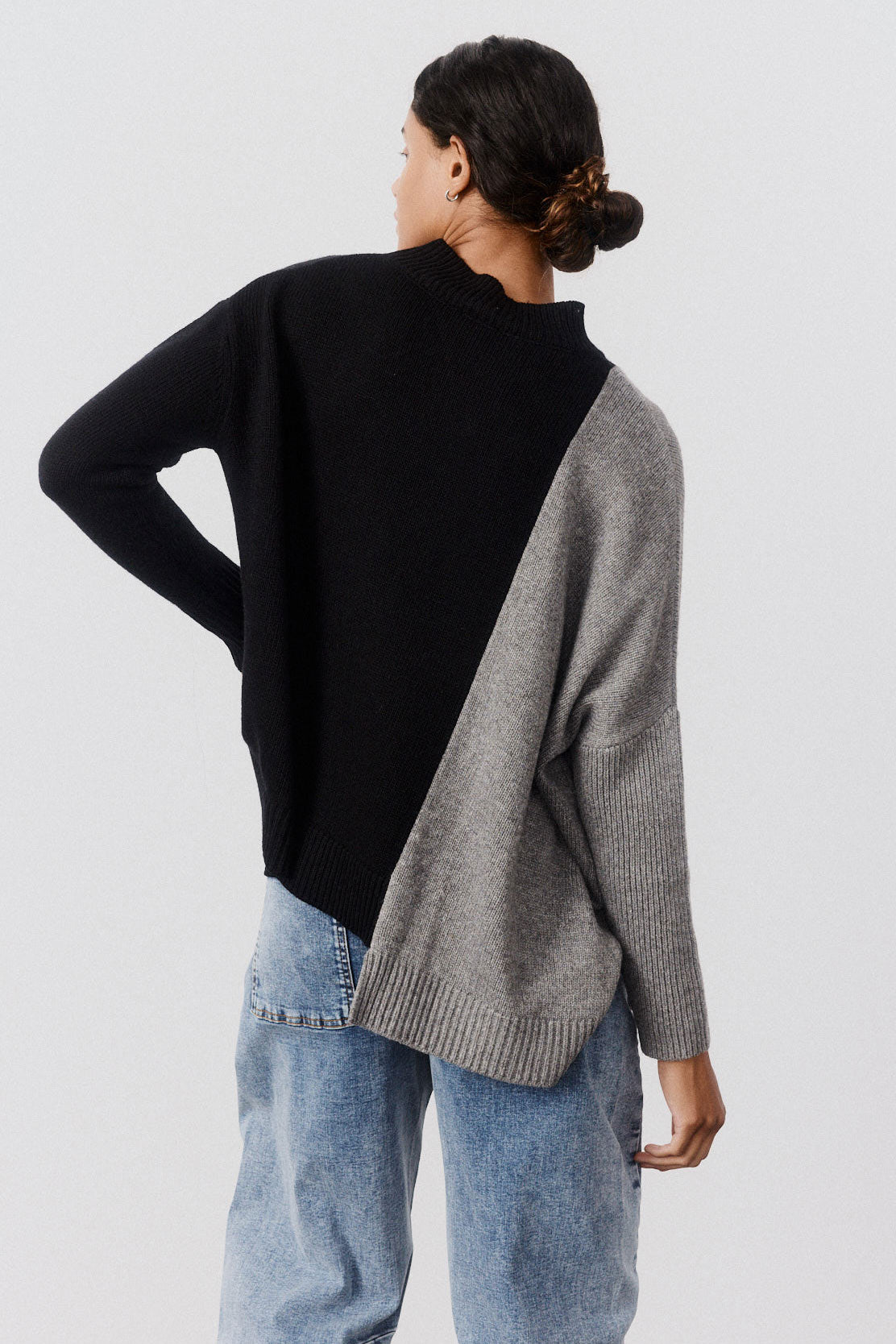 Half and Half Asymmetric Sweater