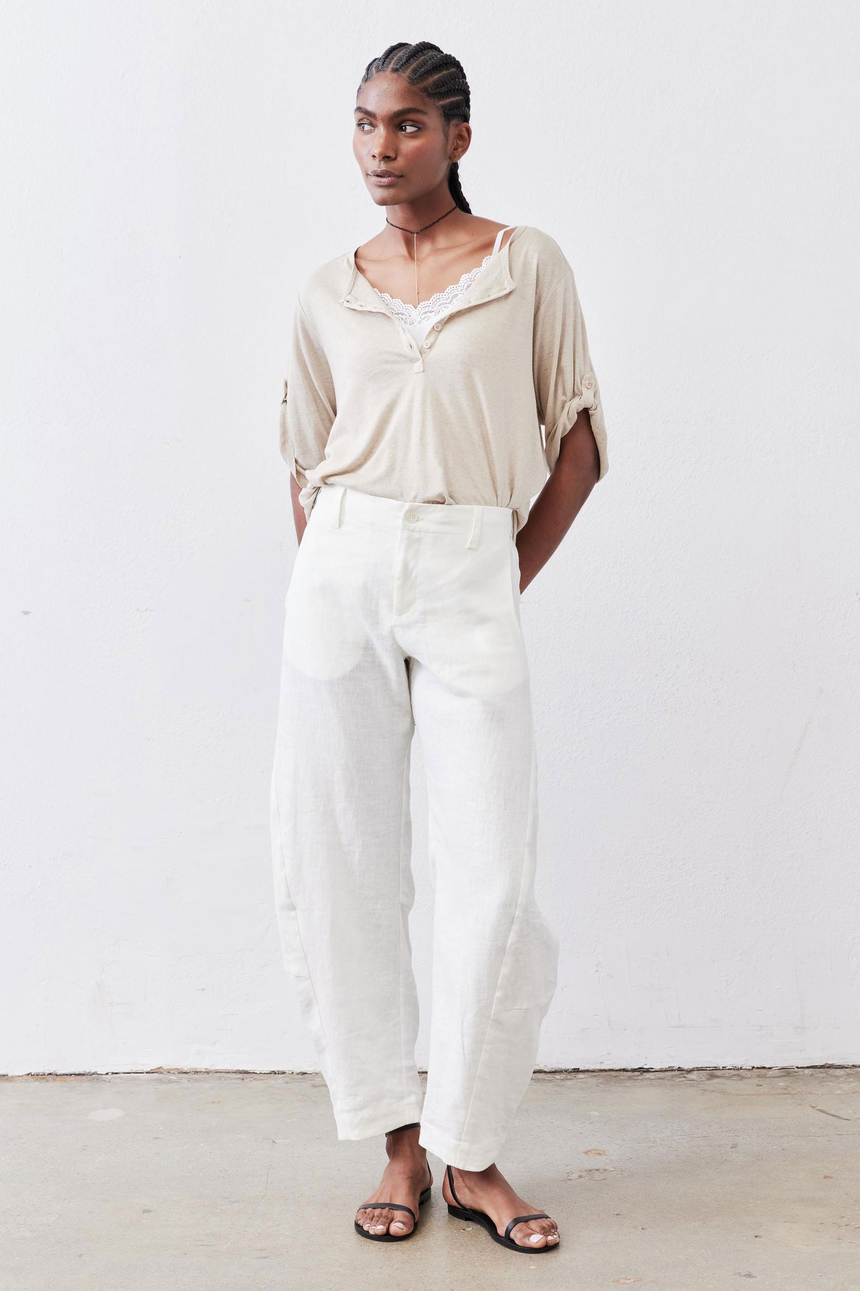 The Uptown Loose Linen Pants