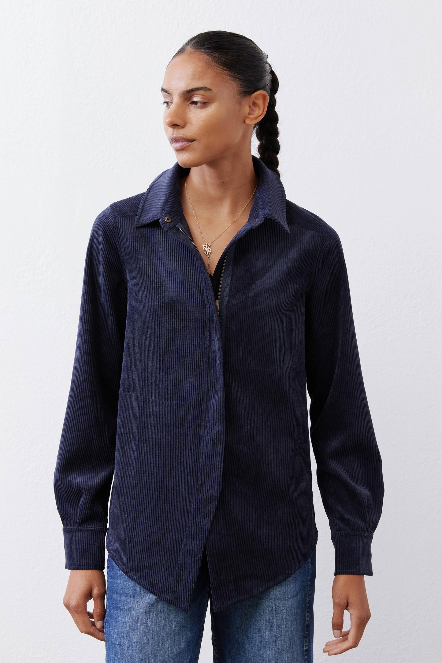 Corduroy Handkerchief Zip Top
