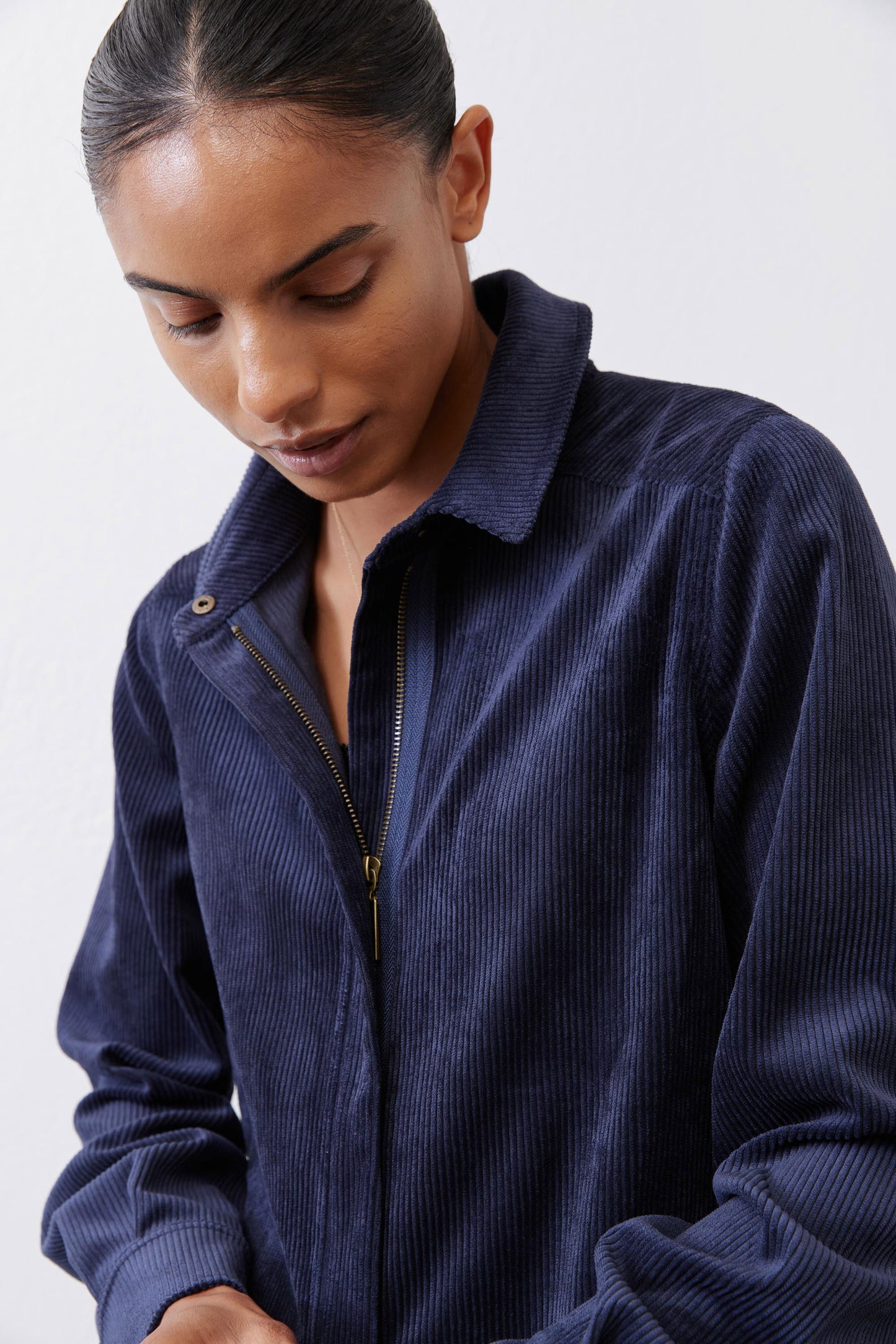 Corduroy Handkerchief Zip Top