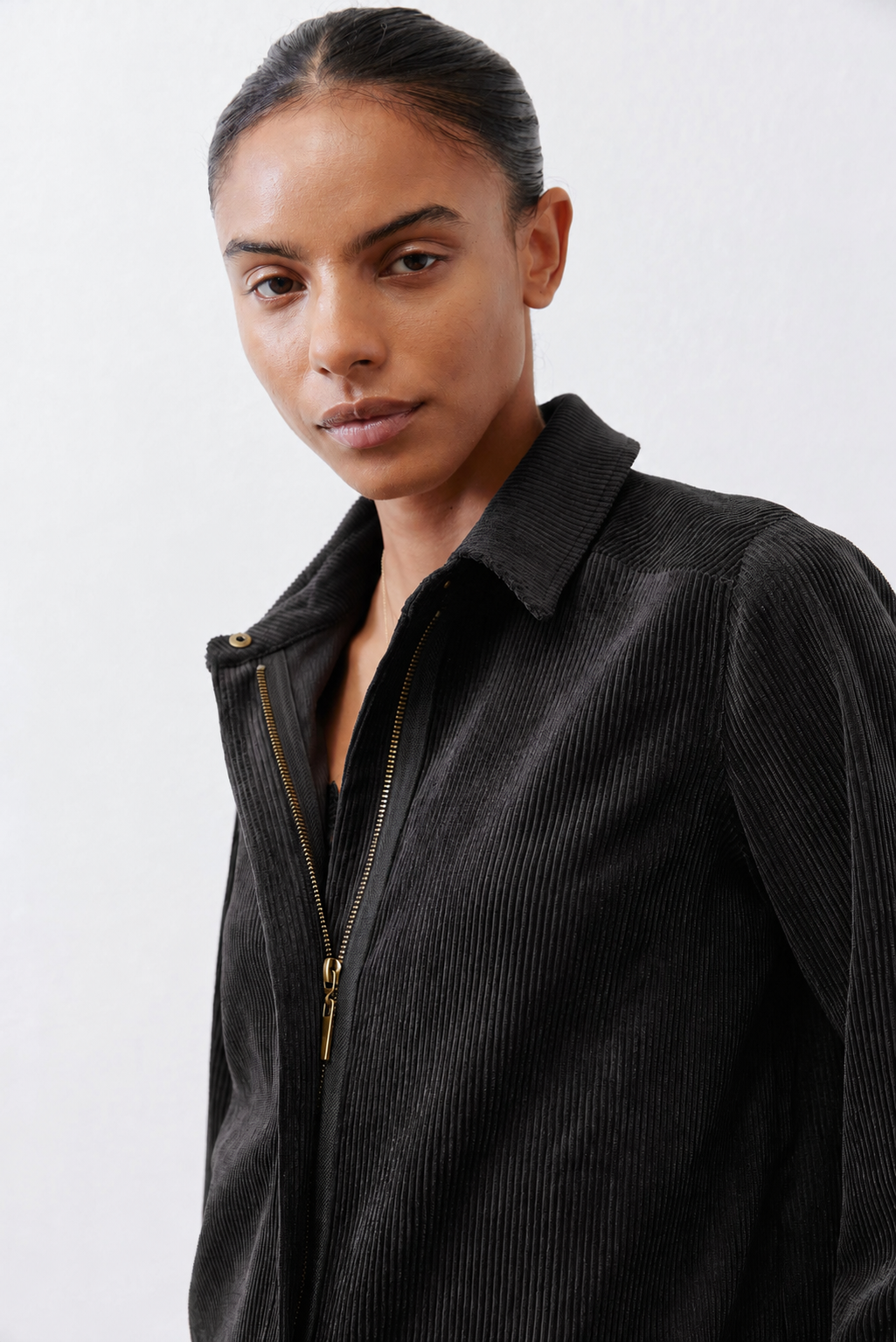 Corduroy Handkerchief Zip Top