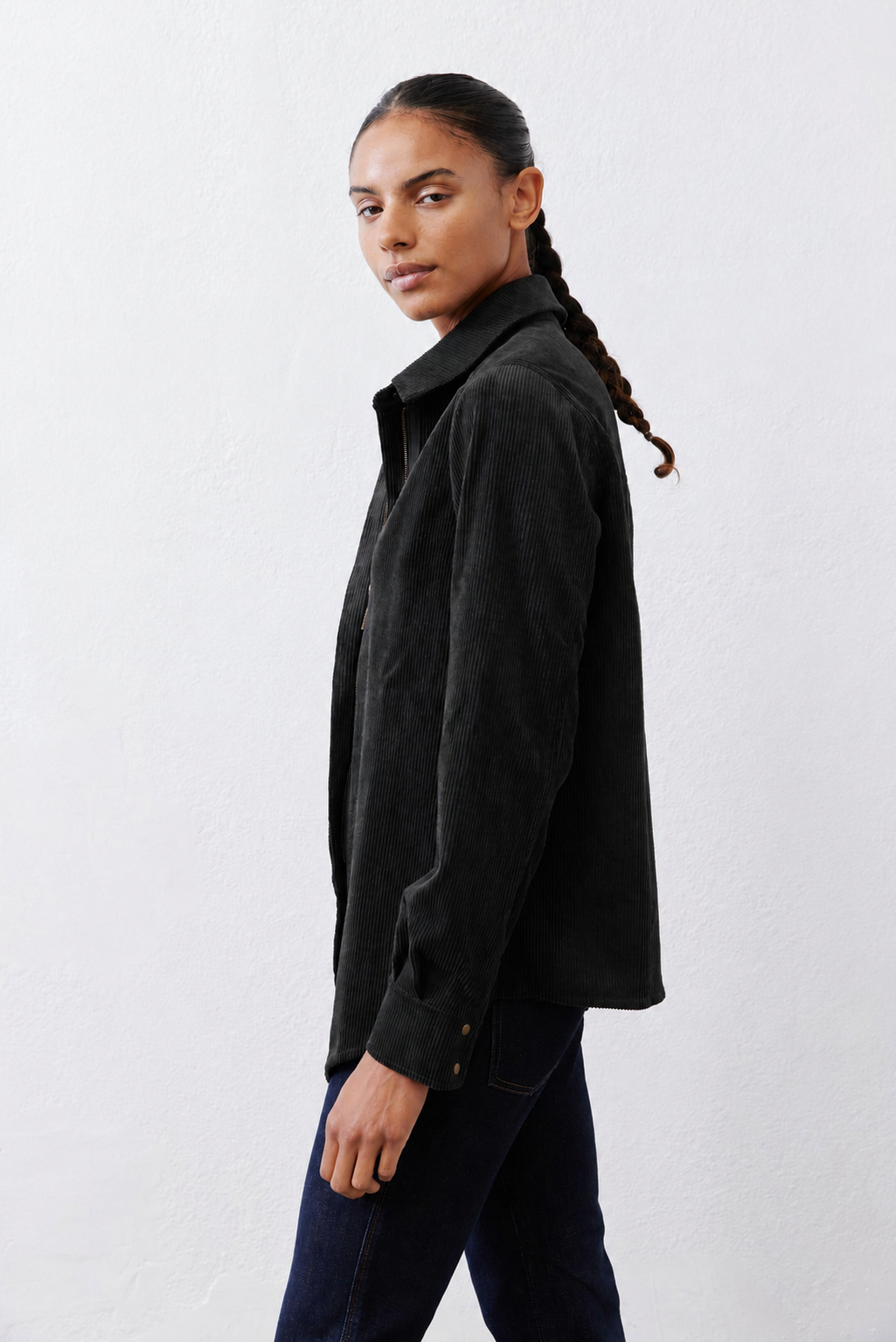 Corduroy Handkerchief Zip Top